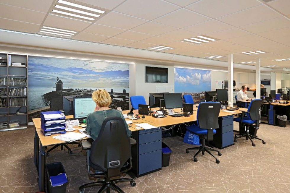 Fotobehang in kantoor Molenaar & Zwarthoed Adviseurs