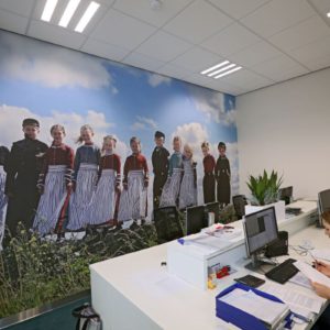 Fotobehang in kantoor Molenaar & Zwarthoed Adviseurs