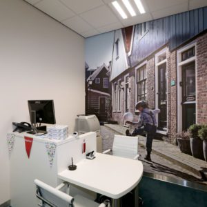 fotobehang in spreekkamer Molenaar & Zwarthoed Adviseurs