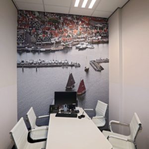 fotobehang in spreekkamer Molenaar & Zwarthoed Adviseurs