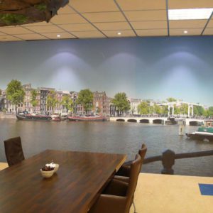 fotobehang kantine Mega Elektra