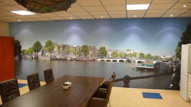 fotobehang kantine Mega Elektra